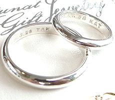 北海道滝川市二人で作る結婚指輪プラチナ900のセット