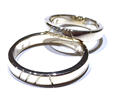 北海道 滝川市　二北海道滝川市二人で作る結婚指輪プラチナ900のセット