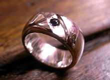 「贈るギフト」ブランド　Fortunate Gift Jewelry　銀のベビーリング-03　北海道滝川市